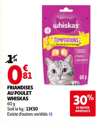 Promotie: Friandises au poulet temptations