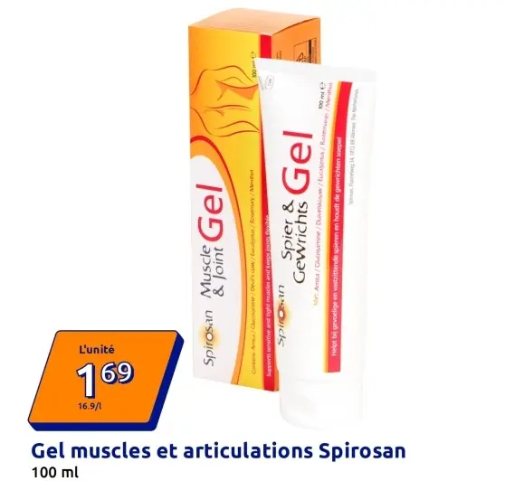 Offre: Gel muscles et articulations Spirosan