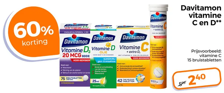 Aanbieding: Vitamine C en D