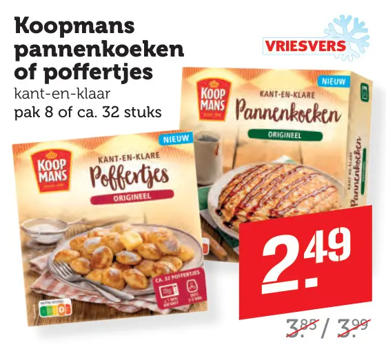 Aanbieding: Pannenkoeken of poffertjes