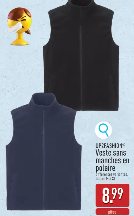 Offre: Veste sans manches en polaire