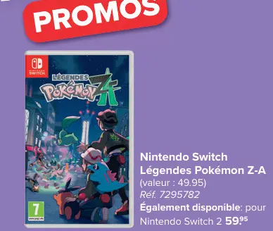 Offre: Légendes Pokémon Z-A