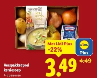 Aanbieding: Verspakket prei kerriesoep