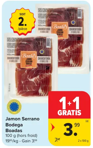 Offre: Jamon Serrano Bodega Boadas