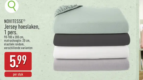 Promotie: Jersey hoeslaken