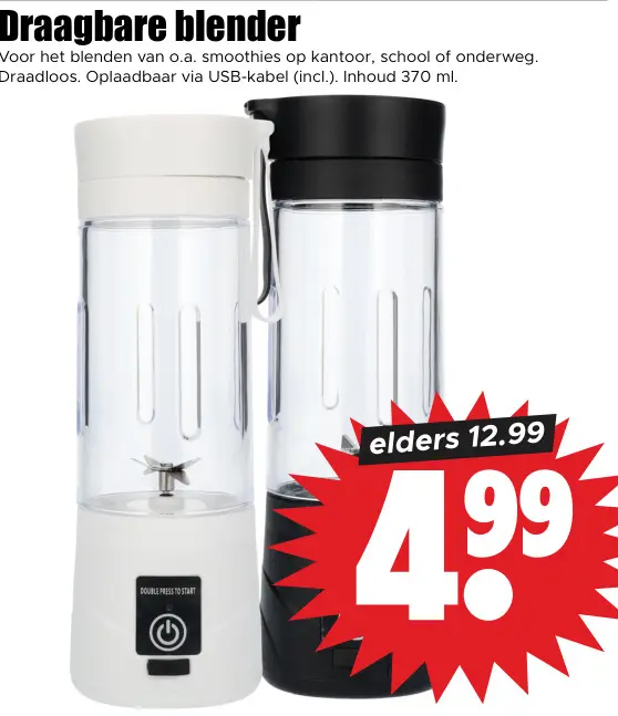 Aanbieding: Draagbare blender