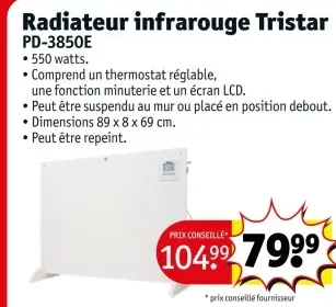 Offre: Radiateur infrarouge