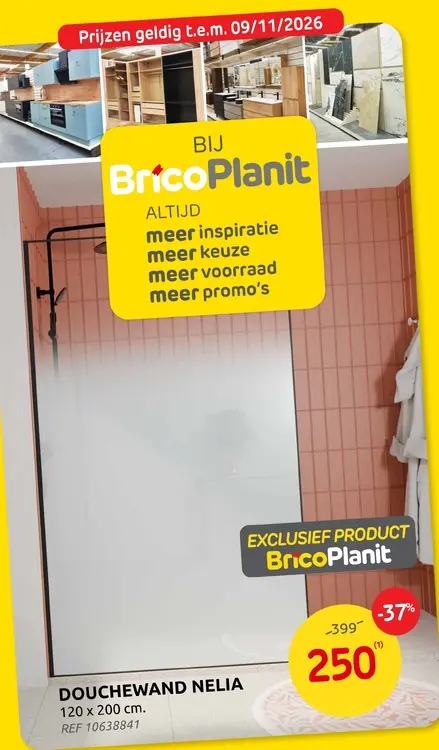 Promotie: Douchewand nelia