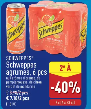 Offre: Schweppes agrumes