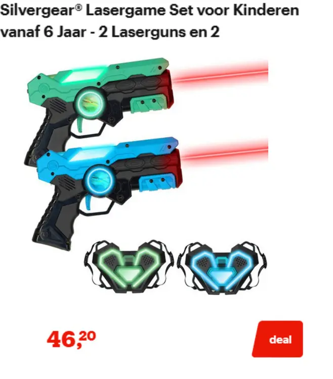Promotie: Silvergear® Lasergame Set voor Kinderen vanaf