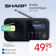 Offre: SHARP Radio numérique DR-P420