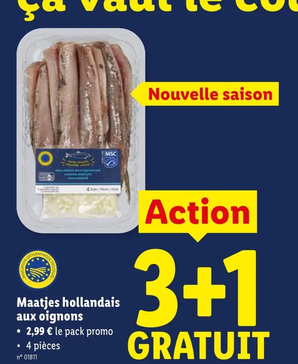 Offre: Maatjes hollandais aux oignons