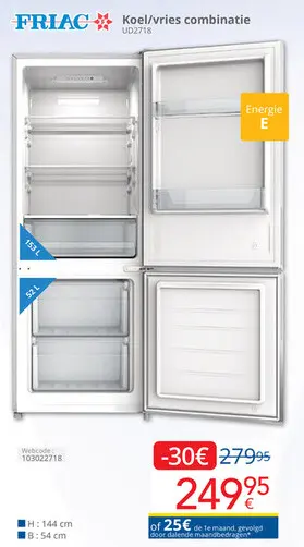 Promotie: Koel/vries combinatie