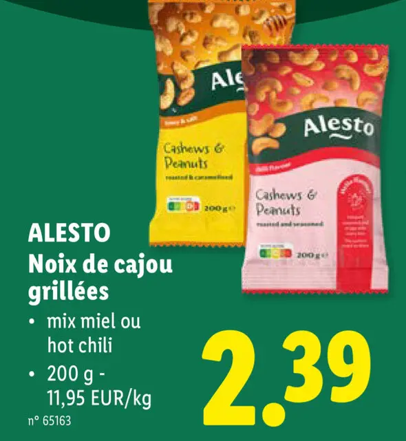 Offre: Noix de cajou grillées