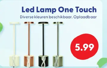 Aanbieding: Led Lamp One Touch