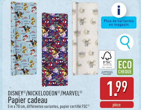 Offre: Papier cadeau