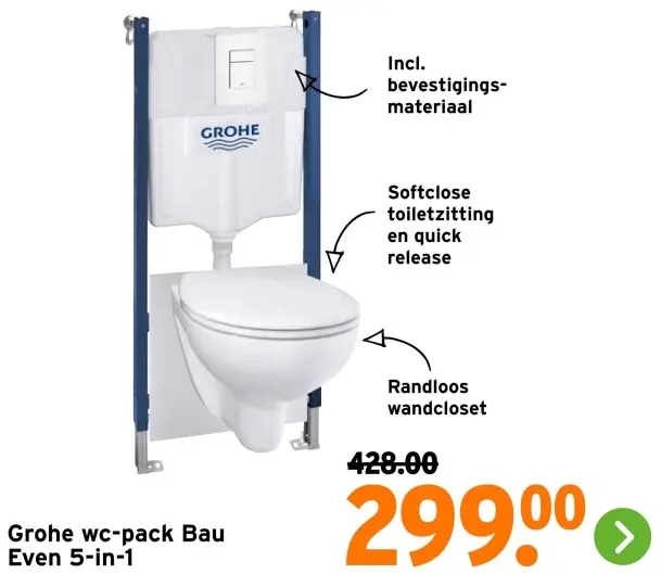 Aanbieding: WC-pack Bau Even 5-in-1