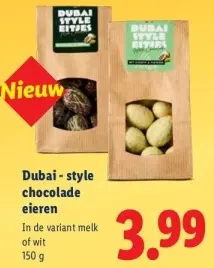 Aanbieding: Dubai-style chocolade eieren