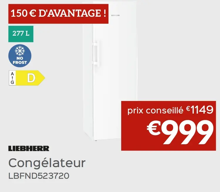 Offre: Congélateur