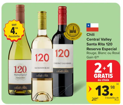 Offre: Santa Rita 120 Reserva Especial