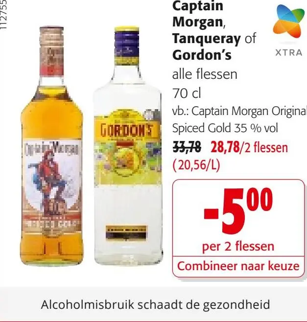 Promotie: Captain Morgan, Tanqueray of Gordon's