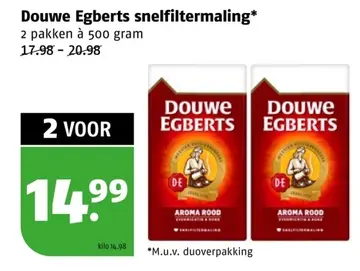 Aanbieding: Douwe Egberts snelfiltermaling