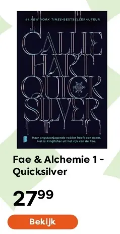 Aanbieding: Boek - Fae & Alchemie 1 - Quicksilver