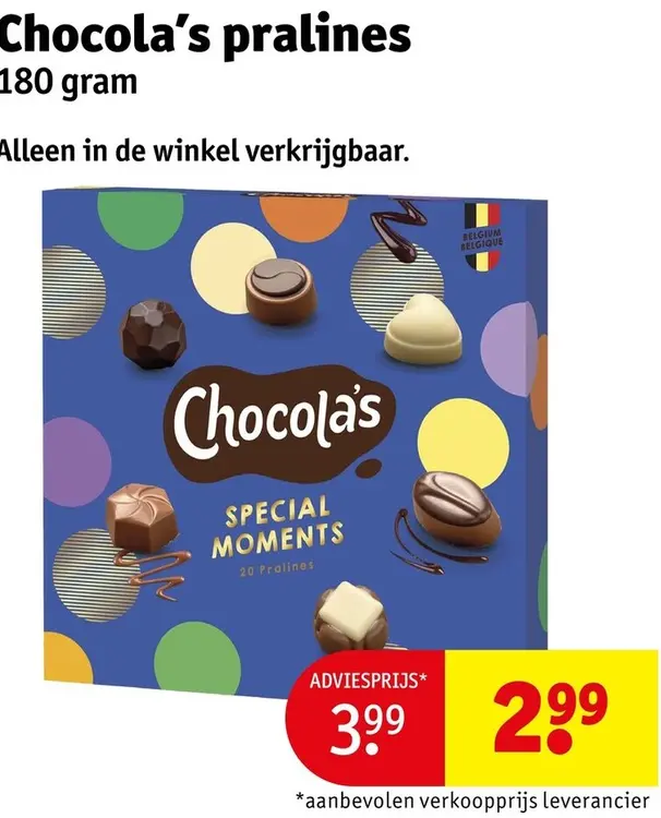 Aanbieding: Chocola's Pralines