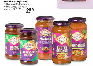 Aanbieding: Patak's curry saus