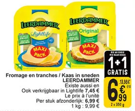 Offre: Fromage en tranches / Kaas in sneden