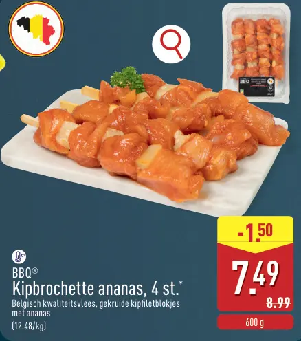 Promotie: Kipbrochette ananas