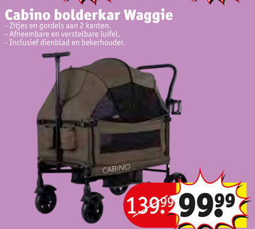 Aanbieding: Cabino bolderkar Waggie