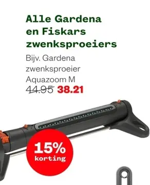 Aanbieding: Gardena zwenksproeier Aquazoom M