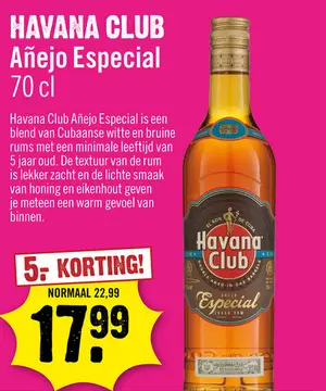 Aanbieding: Havana Club Anejo Especial 70 cl