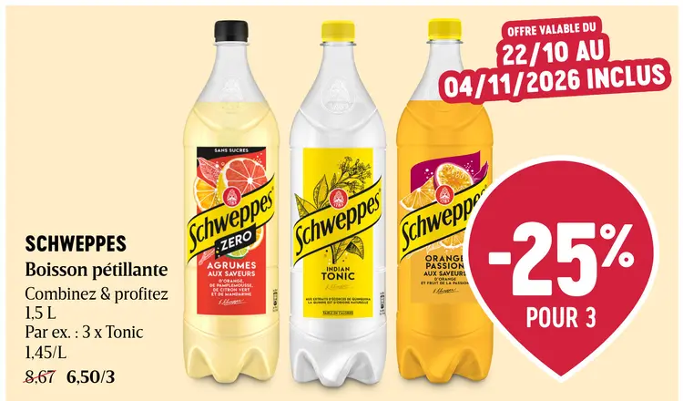 Offre: Boisson pétillante