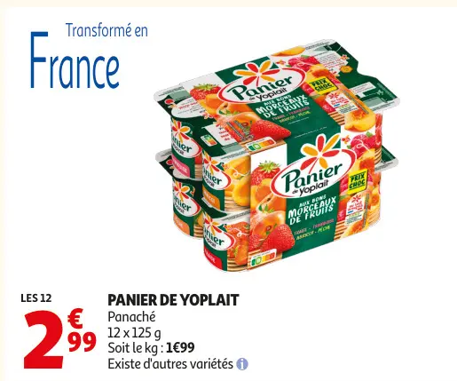 Promotie: Panier de Yoplait
