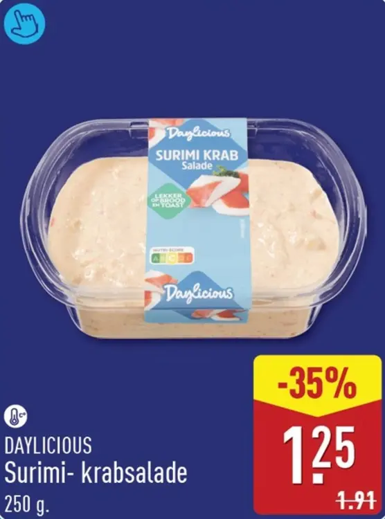 Aanbieding: Surimi- krabsalade