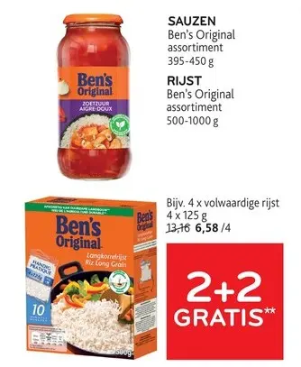 Promotie: Ben's Original Sauzen of Rijst