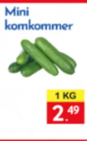Promotie: Mini komkommer