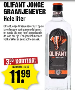 Aanbieding: Olifant Graanjenever 100 cl