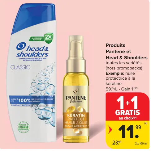 Offre: Produits Pantene et Head & Shoulders