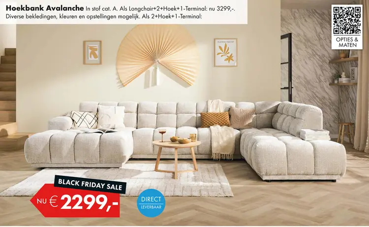 Aanbieding: Avalanche hoekbank