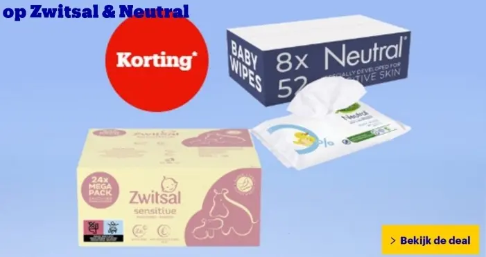 Aanbieding: Zwitsal & Neutral Baby Wipes