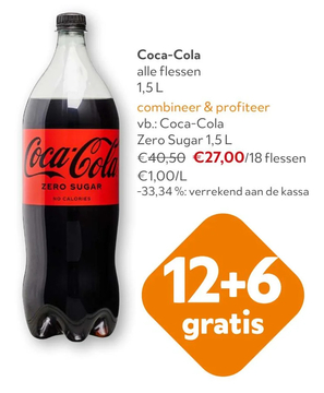 Aanbieding: Coca - Cola ZERO SUGAR