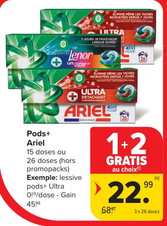 Offre: Pods+ Ariel