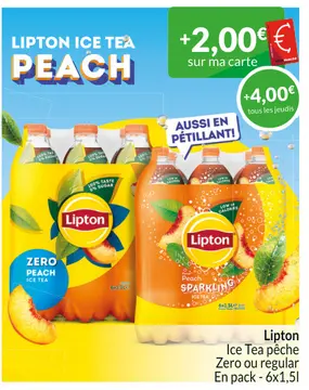 Offre: Lipton Ice Tea pêche