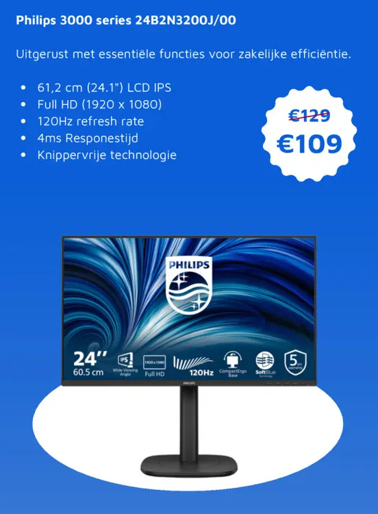 Aanbieding: Philips 3000 series 24B2N3200J/00