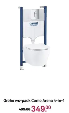 Aanbieding: Grohe wc-pack Como Arena 4-in-1