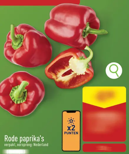 Promotie: Rode paprika's