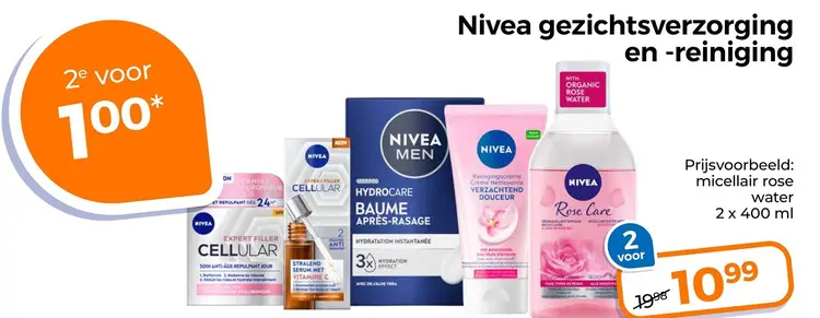 Aanbieding: Nivea gezichtsverzorging en -reiniging